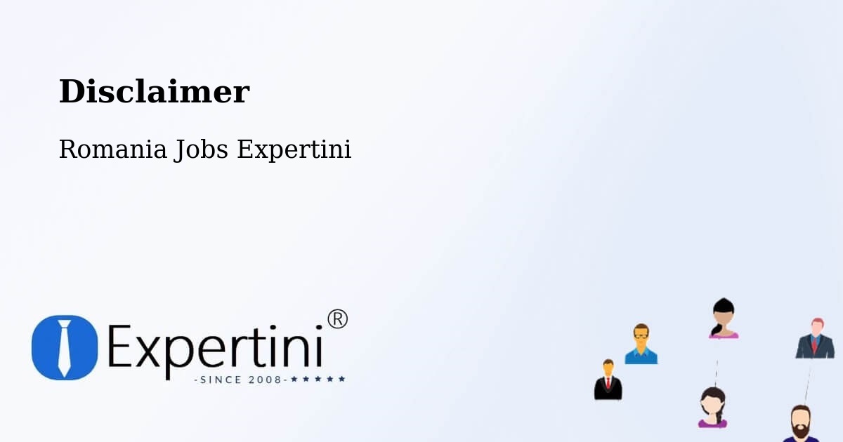 Disclaimer – Sculia - Romania Jobs Expertini